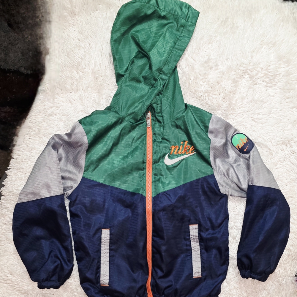 Nike Green and Blue Kids Jacket